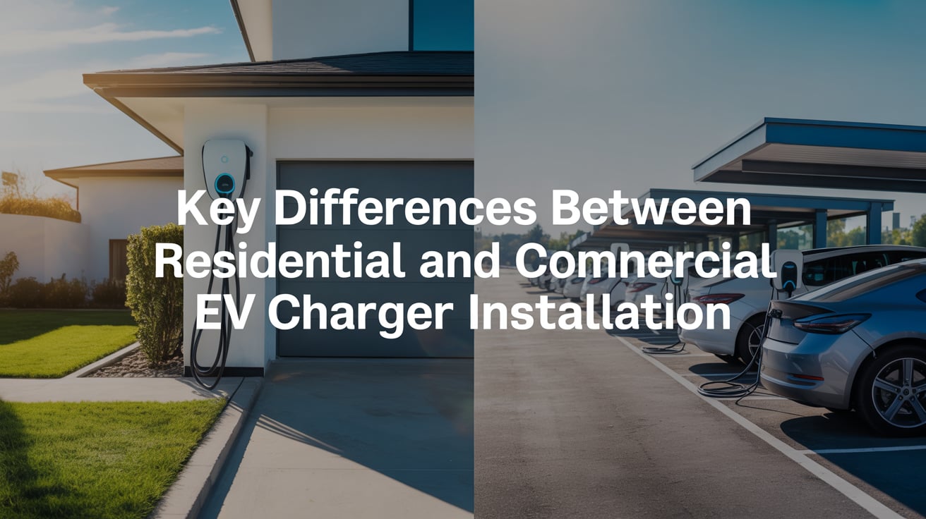 Key Differences Between Residential and Commercial EV Charger Installation